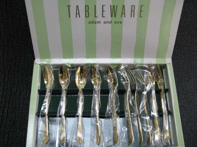 Amazon | たち吉/Adam＆Eve スプーン フォーク 10本セット 金仕上げ