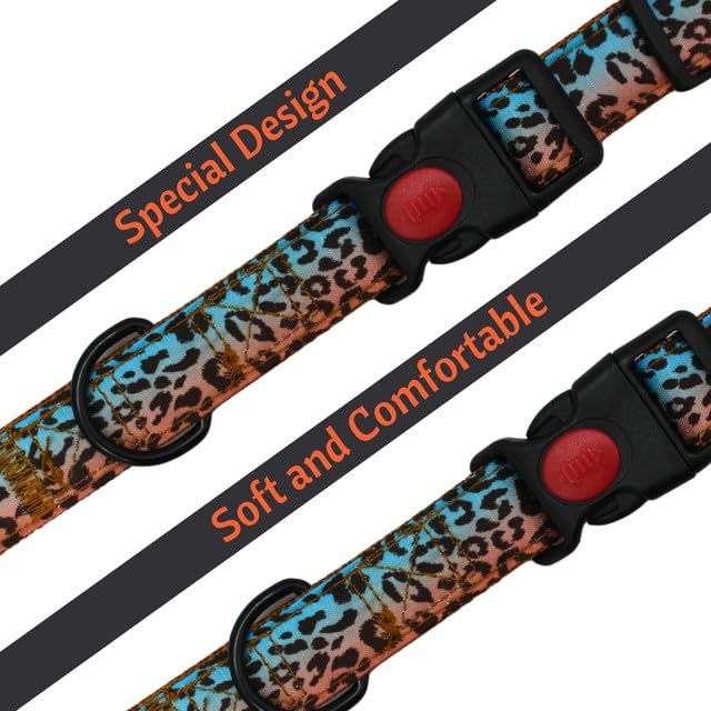 Image of Emily Pets Dog Collar with Safety Locking Buckle, Adjustable Soft Breathable Comfortable Nylon Pet Collar for Small, Medium Dog & Cat (Color May Vary)