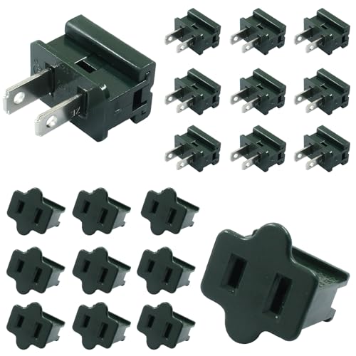Bonsicoky 20 Pack SPT-2 Vampire Plugs Male and Female Green