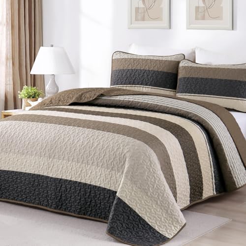 WONGS BEDDING Tagesdecke 220x240 mit 2 Kissenbezüge 50x75 Set – Ansicht 2