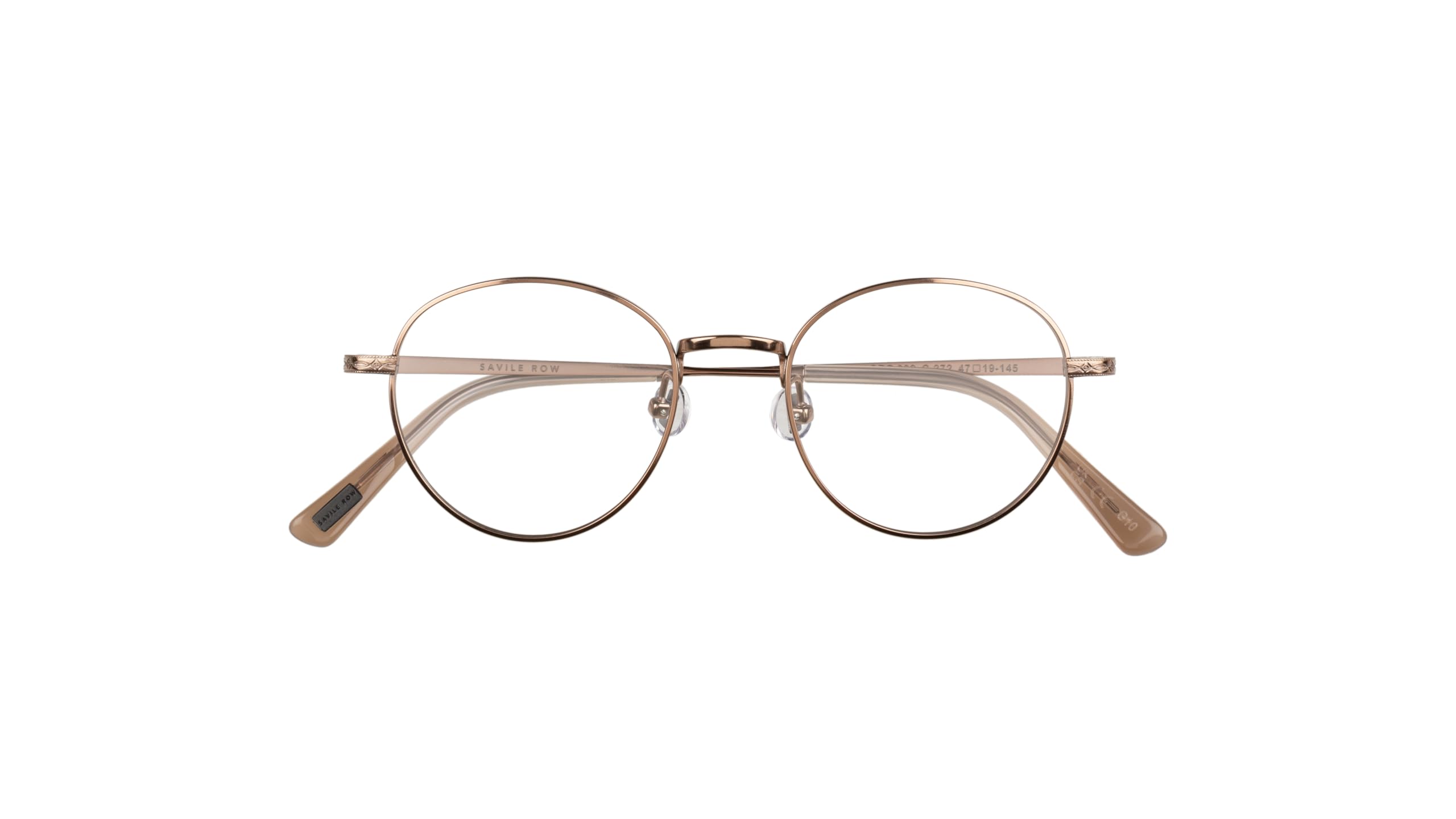 Savile Row Brille mit Sehstärke für Damen optional mit Sonnenbrillentönung oder Blaulichtfilter, Rund, gefertigt aus Titan (inklusive Brillenetui)