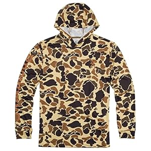 Browning mens Retro Browning 3010861203 Shirt Hooded Tech Long Sleeve Vtan, Vintage Tan, Large US