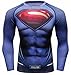 Red Plume Men's Film Super-Hero Series Compression Sports Shirt Skin Running Long Sleeve Tee