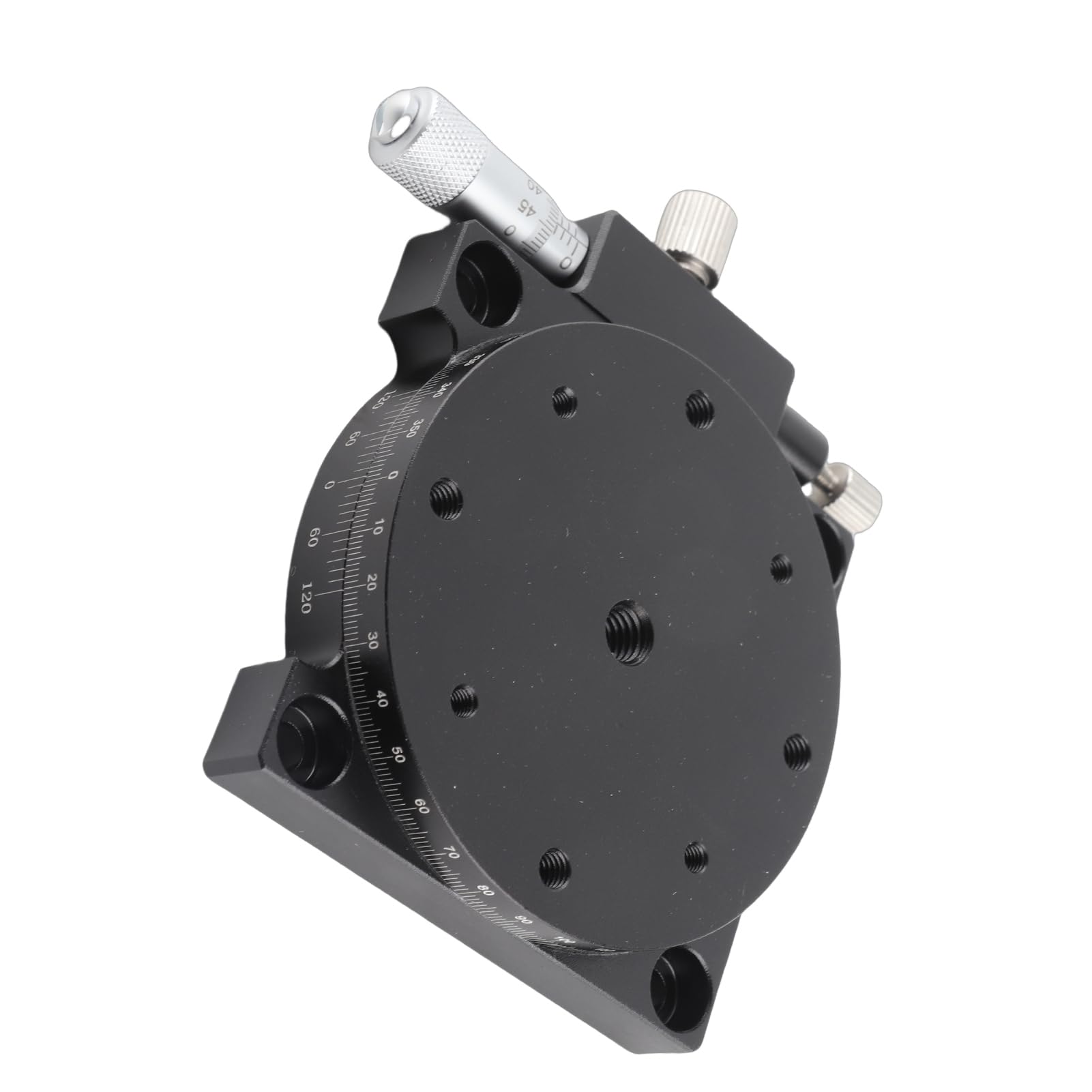 Yinhing RS60 L R Rotierender Manueller Versatz 360° Optischer Tisch Schiebetisch mit 60 Mm Durchmesser füR Produktionsmaschinen