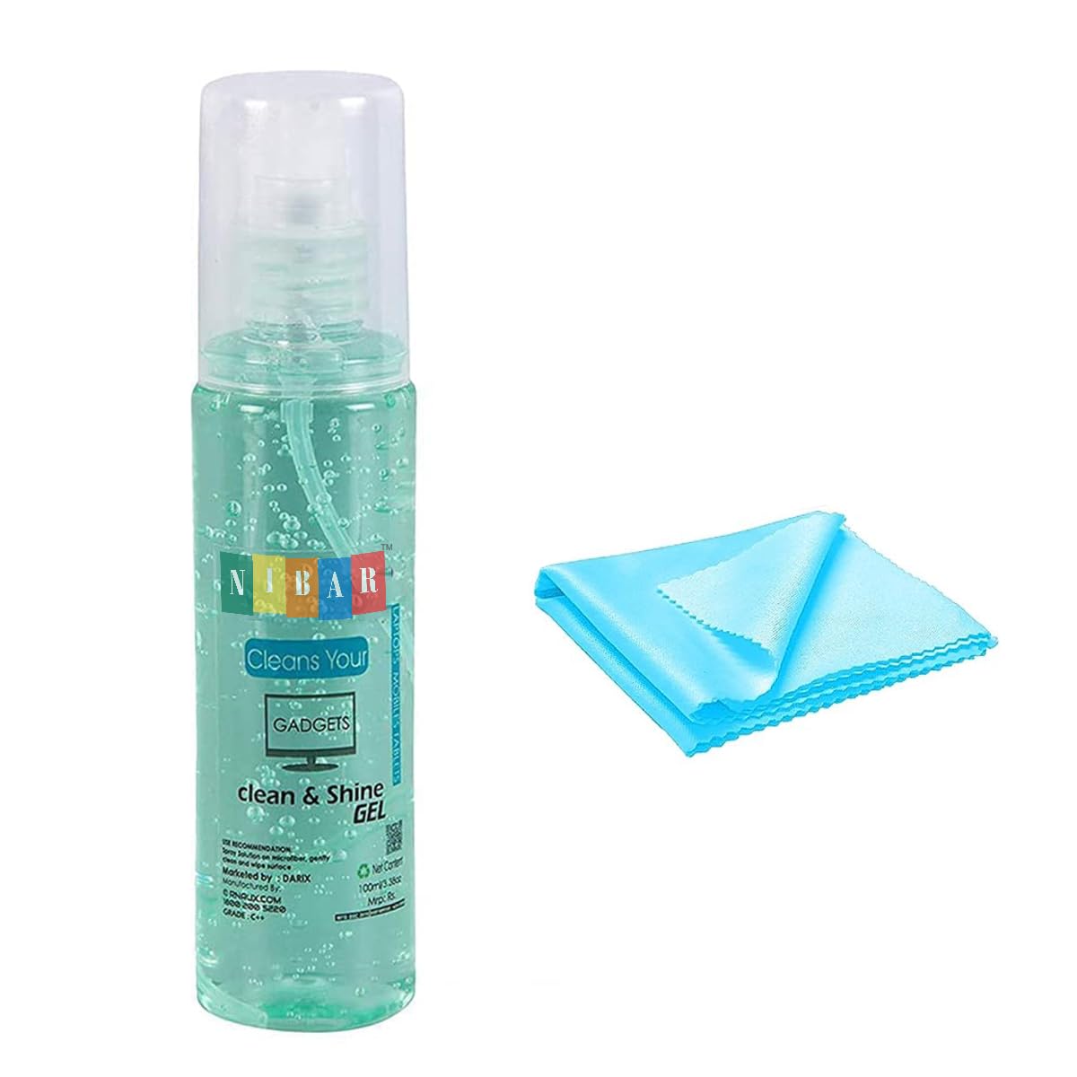 NIBAR Screen Cleaner, Laptop Screen Cleaner Spray, Fingerprint-Proof Screen Cleaner Kit, Reusable, Phones, TV Screen Cleaner, Digital Gadgets Cleaner, Mist Spray Screen Cleaning Kit (Pack of 1) (B09BG87WMP) Amazon Price History, Amazon Price Tracker