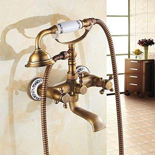 Mitigeur de lavabo haut de gamme en laiton rétro brossé durable