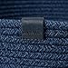 LA JOLIE MUSE Woven Basket Rope Storage Baskets - Large Cotton Organizer, Basket for Baby Blanket, Kids Toy Nursery Laundry Basket Navy Blue XL