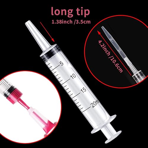 Miniatura 3 de Paquete de 4 jeringas de 0.7 fl oz para brillo de labios, suministros líquidos TKP Lipgloss Base saborizante, aceite para medicina oral,