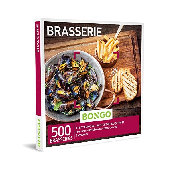 Bongo Bon – Brasserie – 1 twee-gangen menu voor 2 personen – origineel cadeau-idee