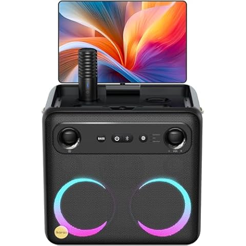 Ikarao Smart Karaoke Machine with Screen Cover