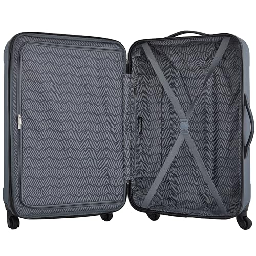Image of Travelers Club Midtown Hardside 4-Piece Luggage Travel Set, Slate