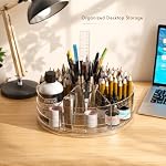Clear Rotating Organizer, Acrylic Pen Holder, Marker Organizer - Image 2
