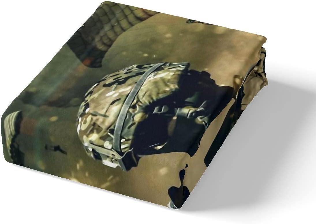 Homemissing American Soldier Bedding Set Boys Teens Under Mission Comforter Cover Helicopter Duvet Cover for Girls Kids Camouflage Bedroom Decor Military Themed Bedspread Cover Single Size - Image 4