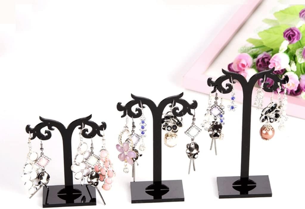 3Pcs Crotch Earring Jewelry Rack Display Stand Storage Hanger Organizer Holder Necklace Display Stand(D)