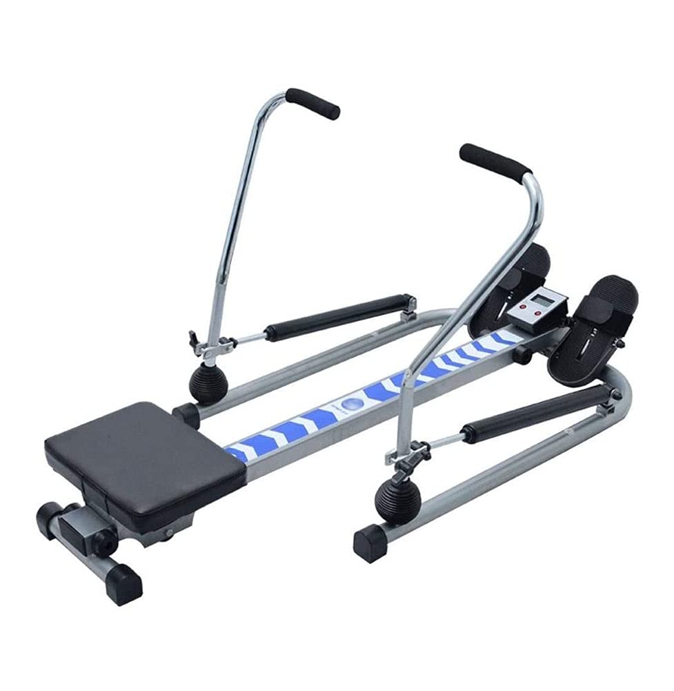 Máquina de Remo de Movimiento Completo Rower con Resistencia hidráulica W / 300 LB Capacidad de Peso y Monitor LCD