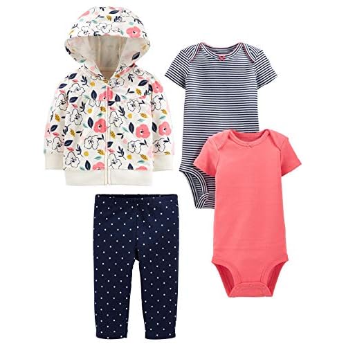 Simple Joys by Carter’s baby-girls 4-piece Jacket, Pant, and Bodysuit Set