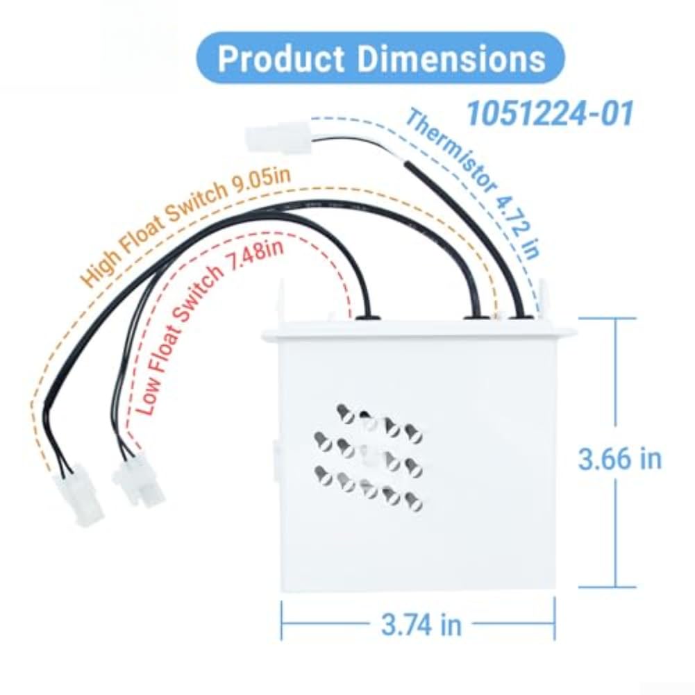 Kit Interrupteur Flotteur Eau 1051224-01 pour Machine à Glaçons