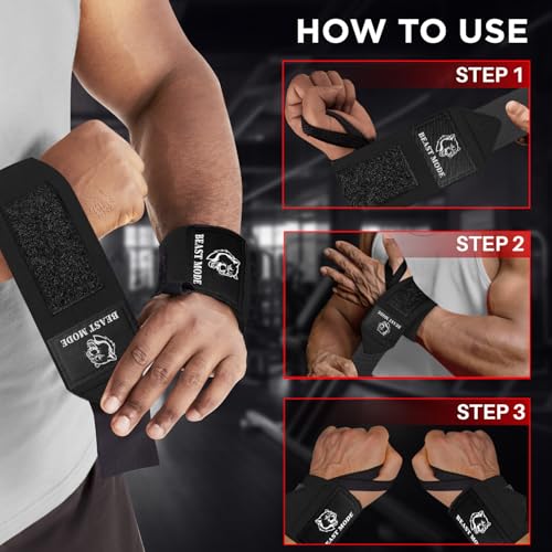 Teceum WRWR-1-44 Weightlifting Wrist Wraps thumb #6