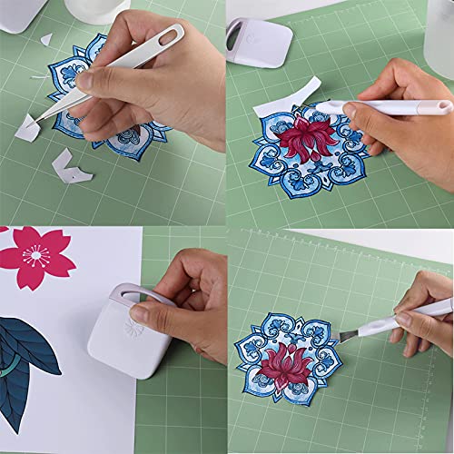 Kit Outils De Désherbage Vinyle Pour Cricut Silhouette - Pince, Ciseaux, Spatule, Grattoir - 5 Outils Essentiels