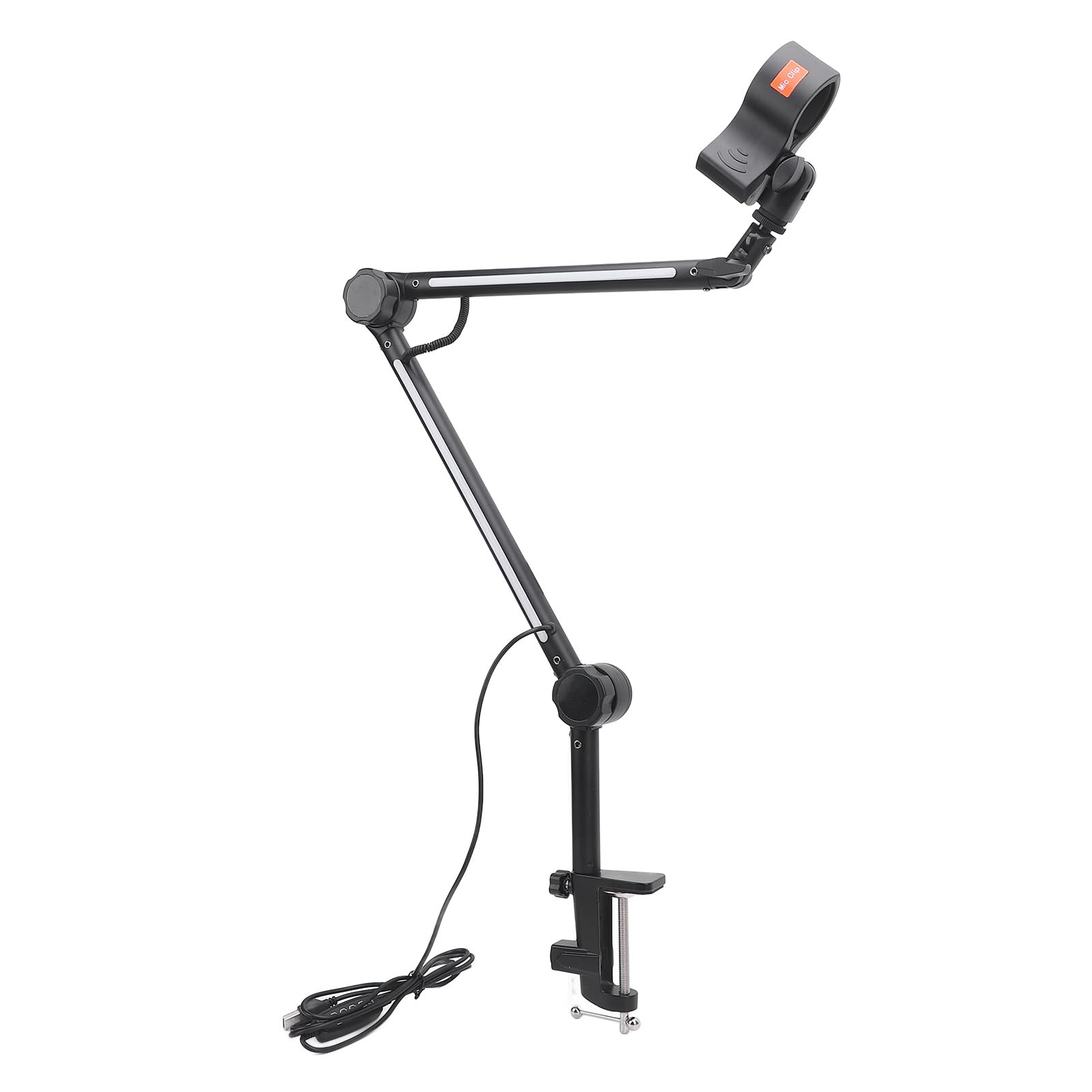 Sxhlseller Supporto per Microfono RGB Regolabile in Metallo con Luce Abbagliante per Giochi e Podcast, 22 modalità Colore, capacità di Carico di 1 Kg