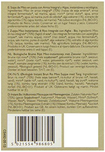 Sopa de Miso Orgánica Clearspring 60 g Pack de 4 miniatura 3