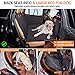 YJGF Back Seat Extender,Dog Seat Cover for Back Seat,Hard Bottom Car Seat Cover for Dogs,Dog Hammock for Car,Back Seat Pet Cover for Dogs(Black,for Car/SUV/Small Truck)