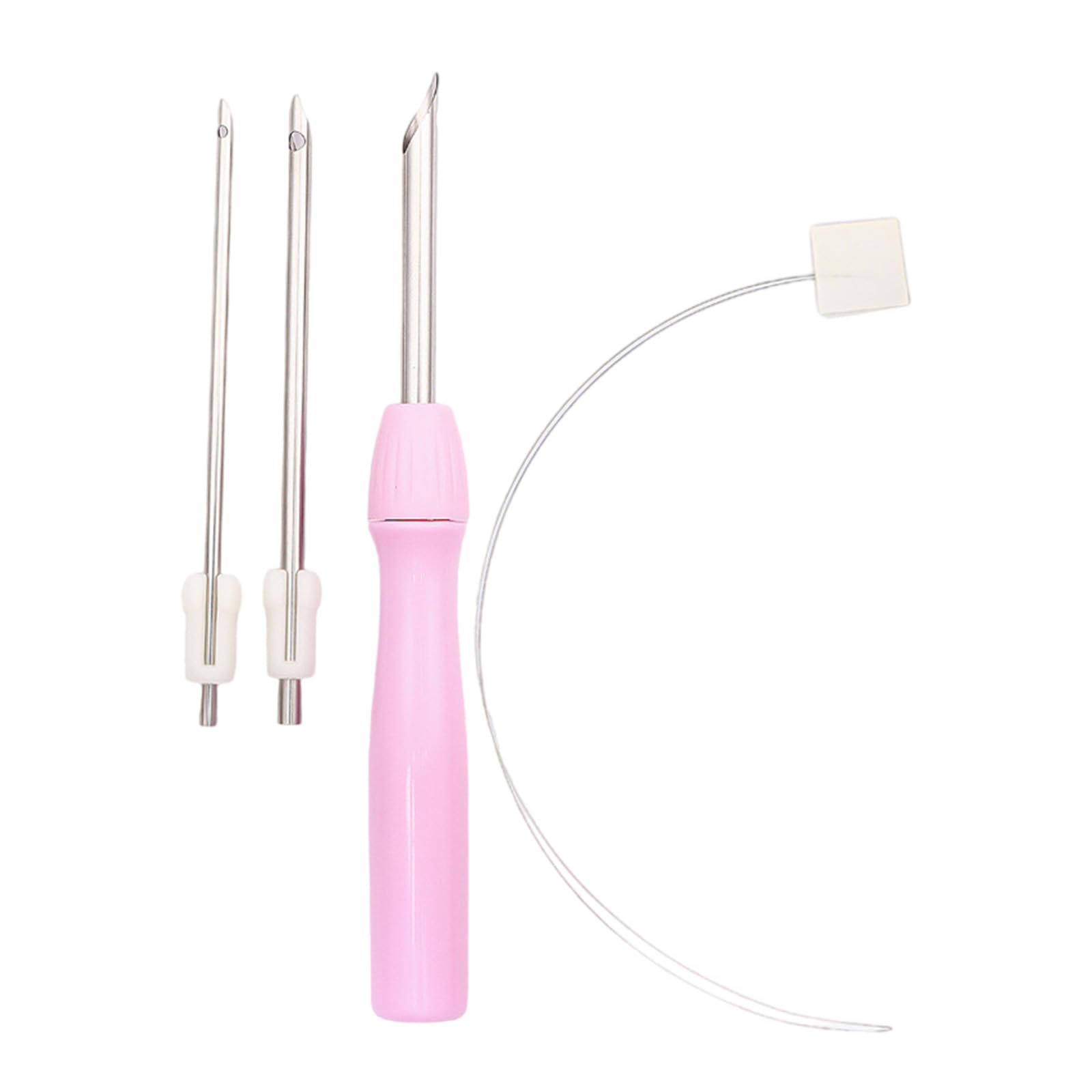 Qusinfc Punched Needle Set Embroidery Needle Punched Embroidery Pen for Craft Tool