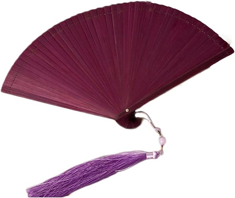 Chinese-Style All-Bamboo Folding Fan, Japanese-Style Engraved Hollow Folding Fan, Dancing Folding Fan Home Ceremonial Decorative Folding Fan