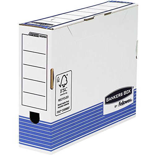 Fellowes 0026401 Box and Range-Archives – Boxes ranges-Archives (Blue, White, A4, 5 x 405 x 385 mm)