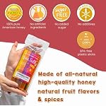 Honey Sticks Flavored - Raw Honey Straw Variety Pack for Tea, Coffee & Healthy Snack for Kids & Adults - Single Serve Pure American Honey Sticks by Bee Silly Honey (50)