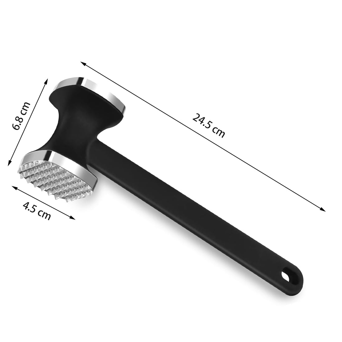 Attendrisseur de Viande en Acier Inoxydable, Marteau Double Face pour Steak, Poulet, Porc, Lave-Vaisselle