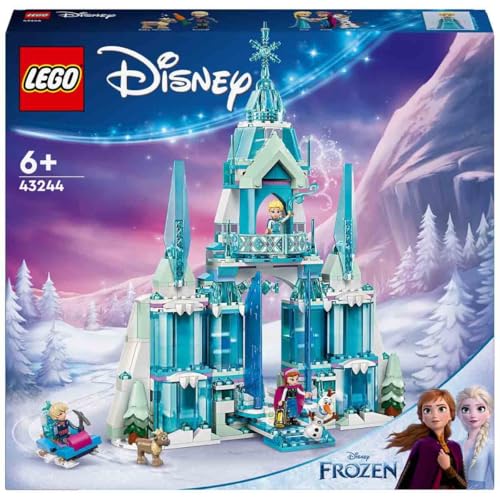 Image of LEGO Disney Frozen Elsa's Winter Palace, Building and Play Set for Children with Model Palace and Mini Figures Elsa and Anna, Gift for Girls, Boys and Film Fans from 6 Years 43244