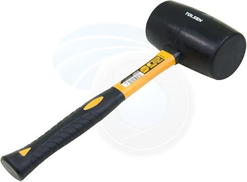 Miniatura 4 de Mazo de goma grande de 32 onzas, 31.75oz, mango de goma de fibra de vidrio