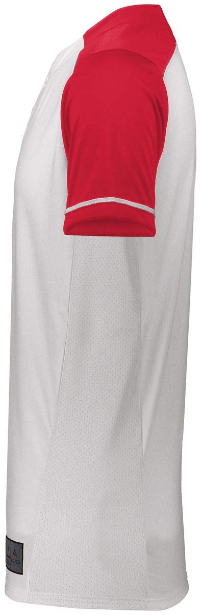 Augusta Sportswear Boys Closer Jersey L White/Scarlet