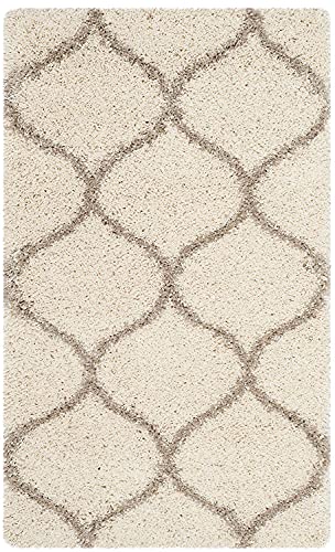 Image of Fur Shaggy Rectangular Rugs And Carpets, Modern Plush Area Rug For Bedroom Living Room Floor Mat Bedside Home Decor Carpet (7X10 Feet, Ivory|Beige)