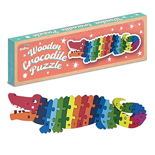Playwrite Wooden Jigsaw Crocodile Puzzle for Toddlers Kids 3