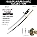 Handmade Sword - Battle Ready Samurai Katana Sword, Dragon Tsuba, Fully Hand Forged, 1045 Carbon Steel, Heat Tempered, Full Tang, Sharp, White Scabbard (Dragon762)