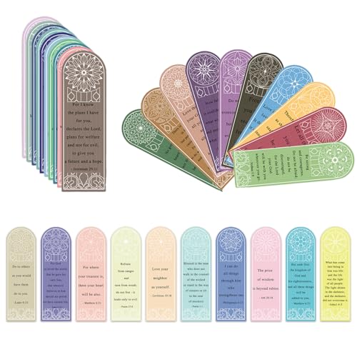 Gsrhzd Marcapaginas, 30 Piezas Biblia Punto de Libro de Papel, Marcapaginas Personalizado Cristianos, para Niños Adult