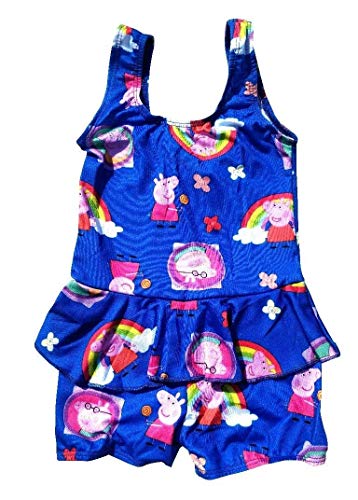 Image of Swimming Costume for Girls with Cap Goggles Ear Plug Nose Clip Swimming Kit