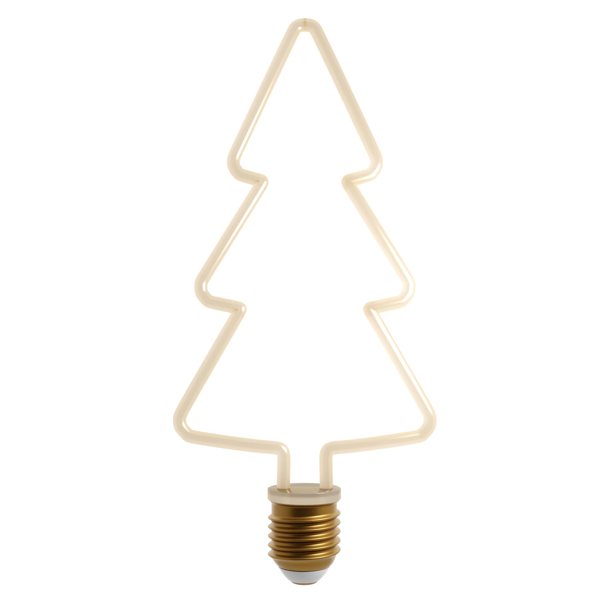 Ledsone Tree Shape 4W 8W E27 Retro Led Edison Bulb 220V-240V Vintage Soft Filament Bulb Holiday Night Light Christmas Home Decor Halloween Lights (, 1 Pack)