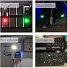 Gebildet 5pcs 12mm AC/DC 12-24V LED Metal Indicator Light Waterproof Signal Lamp Pilot Dash Directional Car Truck Boat with Wire