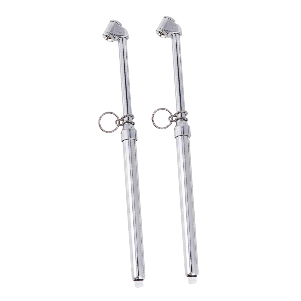 Unomor 2-Pack Tire Pressure Gauge Accurate Mechanical Air Gage for Car Chrome Plated Metal Portable