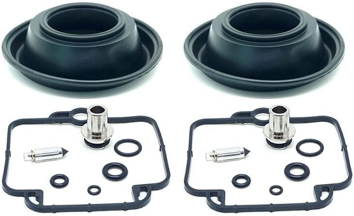 Carburetor Repair Kit Vacuum Diaphragms For M I K U N I BST 33 Carb Rebuild Set BST33 Parts Compatible With F650 A Pe Ga So 650(2 KITS AND MEMBRANES)
