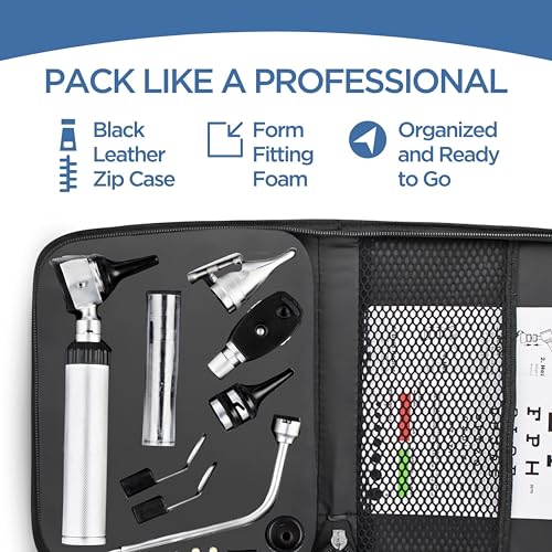 image for Zyrev Otoscope Oph Diagnostic Set - 34 Piece Medical and Nursing Stude