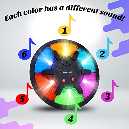 Handheld Memory Game, Light Up Memory Game With 6 Pattern Sequence, With Lights And Different Sounds For Each Color Master, Brainy Game For Kids, Boys And Girls #TOP4