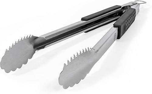 Pinzas para parrilla extralargas de 16 pulgadas resistentes para barbacoa y parrilla, pinzas de acero inoxidable extralargas para parrilla al aire