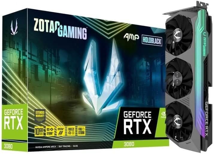 Zotac Scheda grafica Nvidia GeForce RTX 3080 Amp Holo LHR 10Go