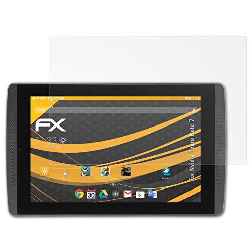 Displayschutz@FoliX 2 x atFoliX Película Protectora Nvidia Tegra Note 7 Lámina Protectora de Pantalla - FX-Antireflex Anti-Reflectante