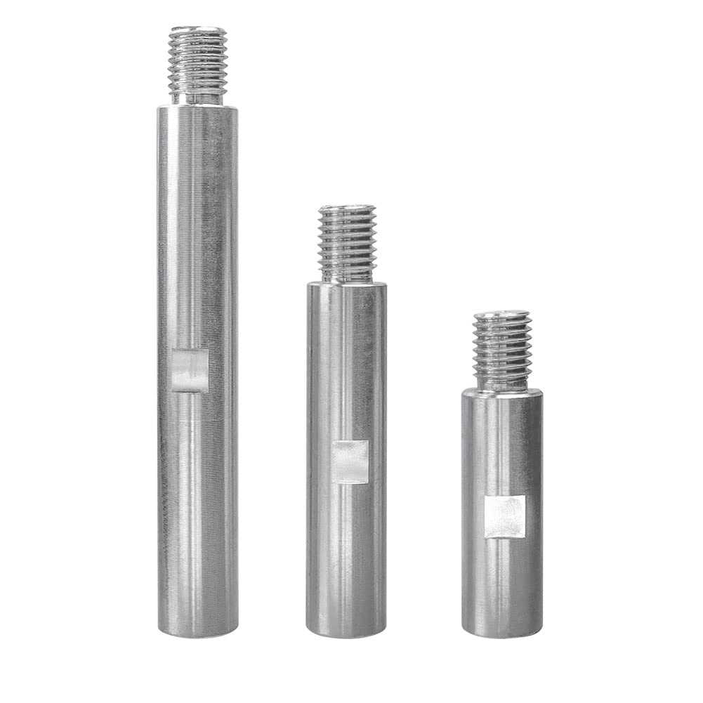 Yakamoz 3Pcs M14 Angle Grinder Extension Rods 75mm,100mm,140mm, Rotary Extension Shaft Set for Rotary Polisher, Car Polisher, Polishing Pads, Backing Plate Electric Polisher