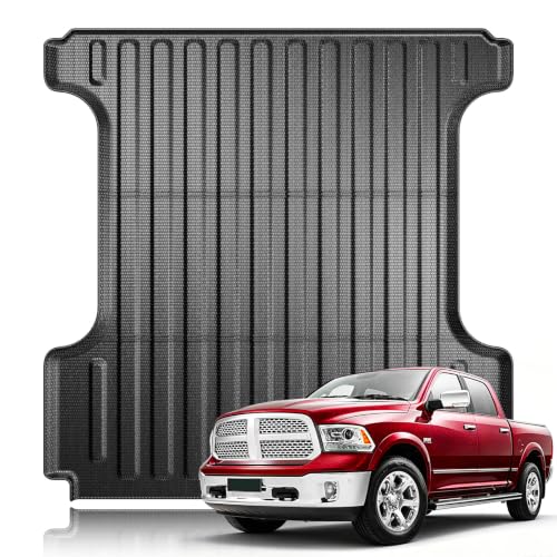 YZONA Truck Bed Mat for 2019-2026 Dodge Ram 1500/1500 RHO & 2019-2024 RAM 1500 Classic 5.7FT Short Bed (67.4 in) Not for RamBox Heavy Duty TPE Bed Liner All Weather Protection Laser Measured